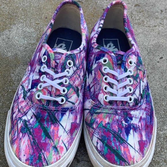 womens multi colored vans